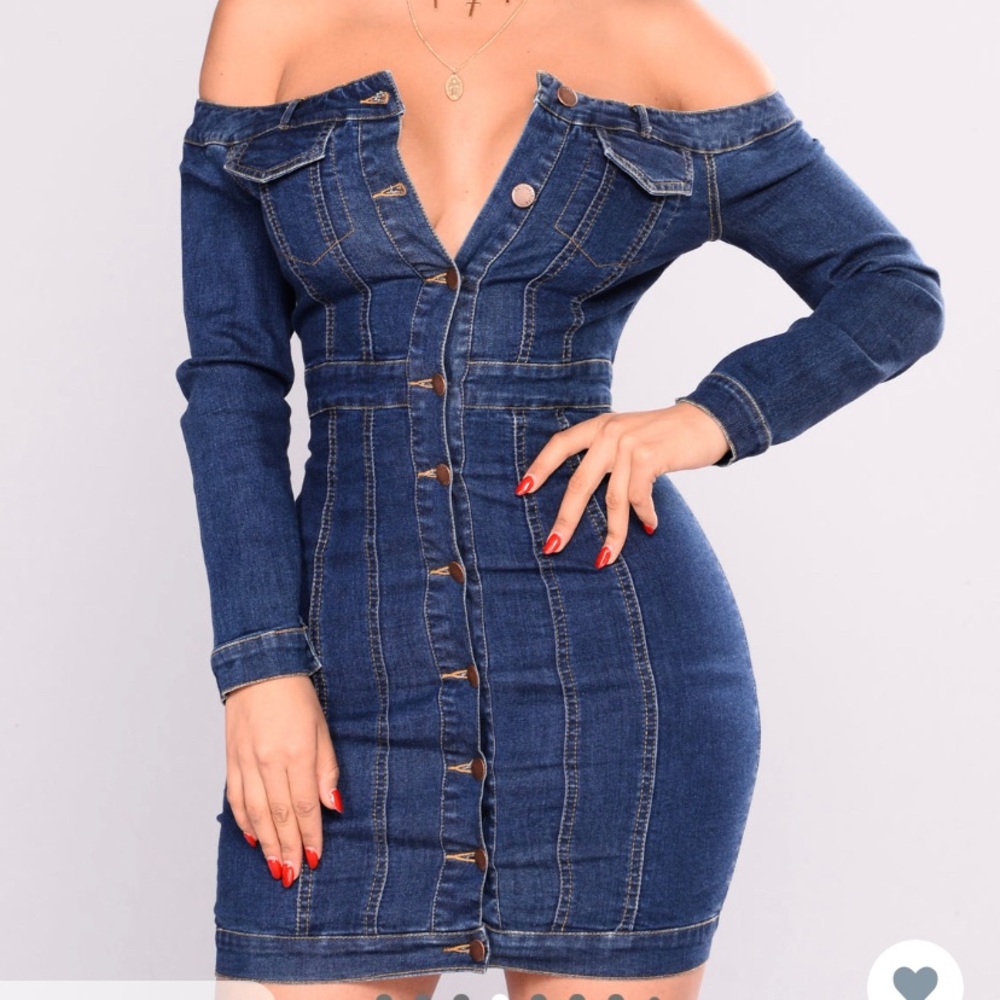 Fashion Nova Denim Dress